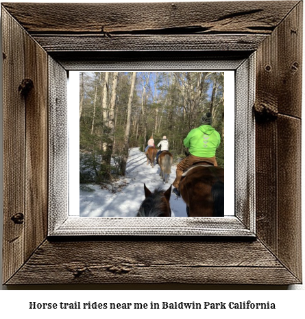 horse trail rides near me in Baldwin Park, California